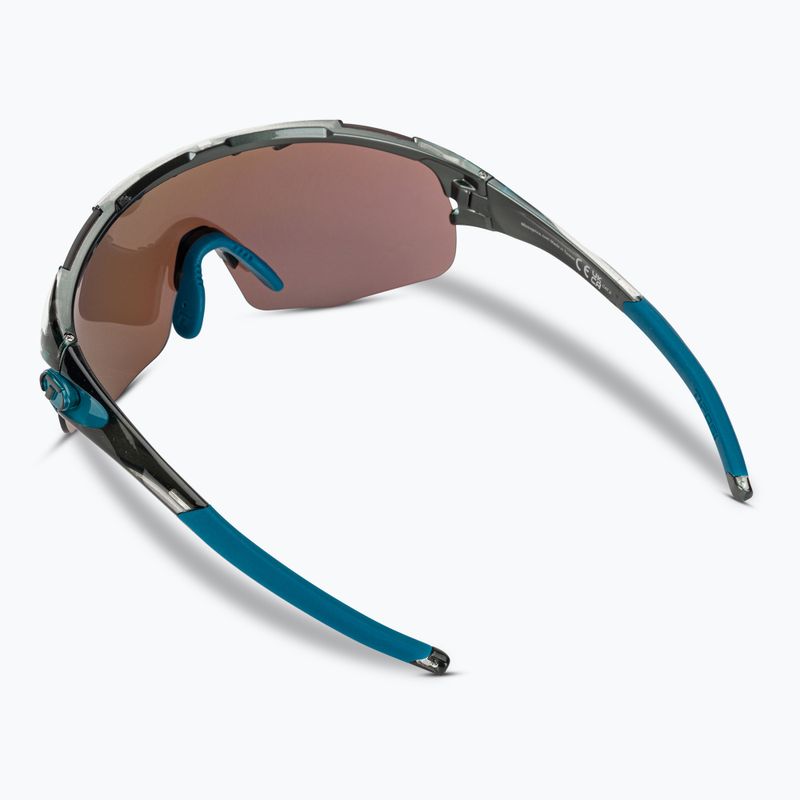 Cyklistické okuliare Tifosi Sledge Lite Clarion crystal smoke/clarion blue/ac red/clear 3