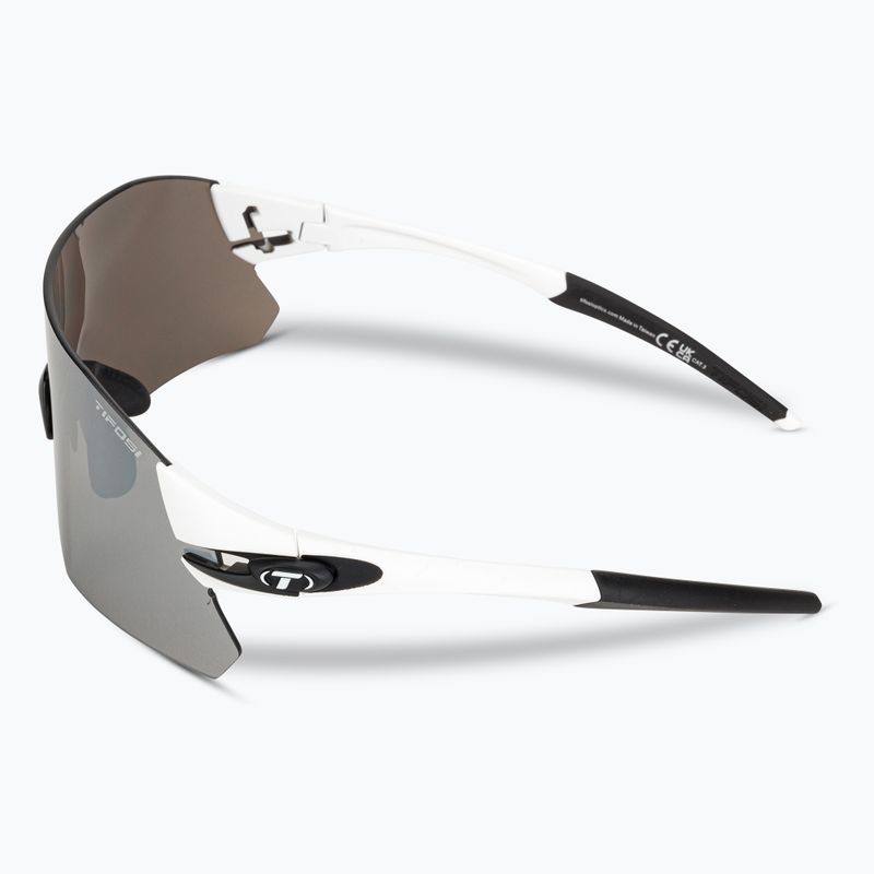 Cyklistické okuliare Tifosi Rail white black/smoke/ac red/clear 5
