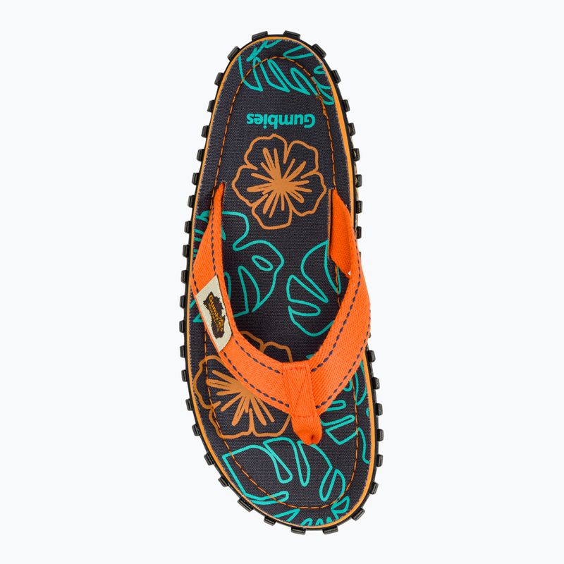Žabky Gumbies Islander orange hibiscus 5