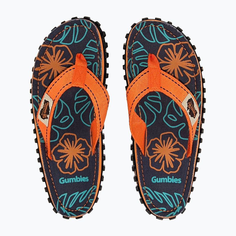 Žabky Gumbies Islander orange hibiscus 8