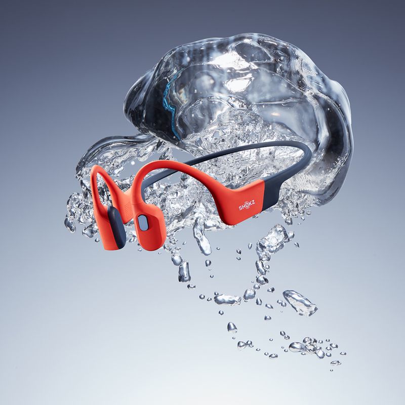 Bezdrôtové slúchadlá Červené  Shokz OpenSwim Pro 14