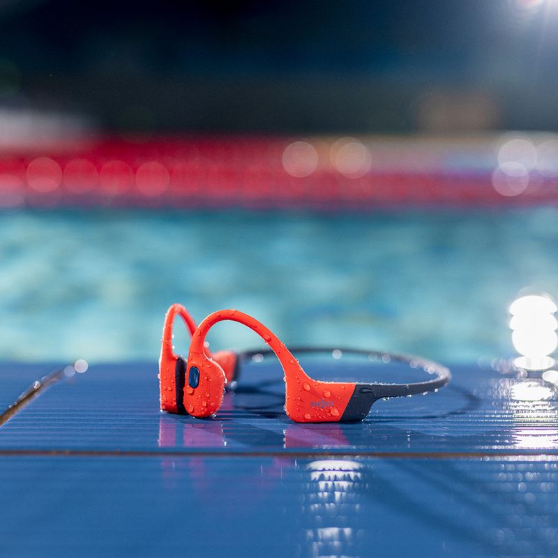 Bezdrôtové slúchadlá Červené  Shokz OpenSwim Pro 19