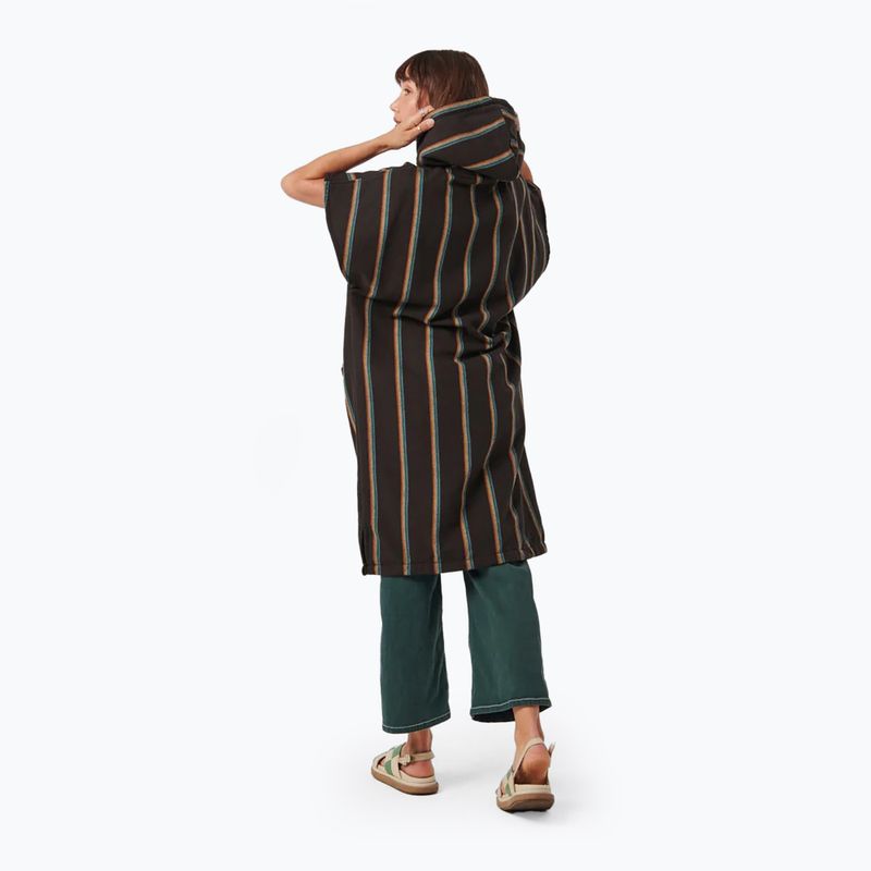Pončo Slowtide Baja Stripe black 2