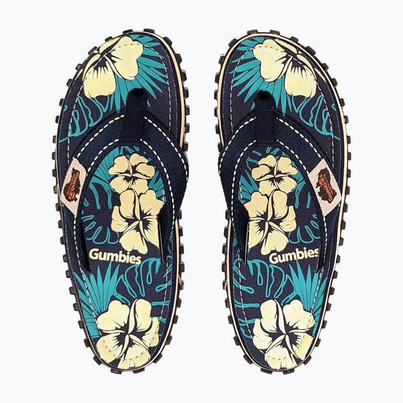 Žabky Gumbies Islander blue hibiscus 8