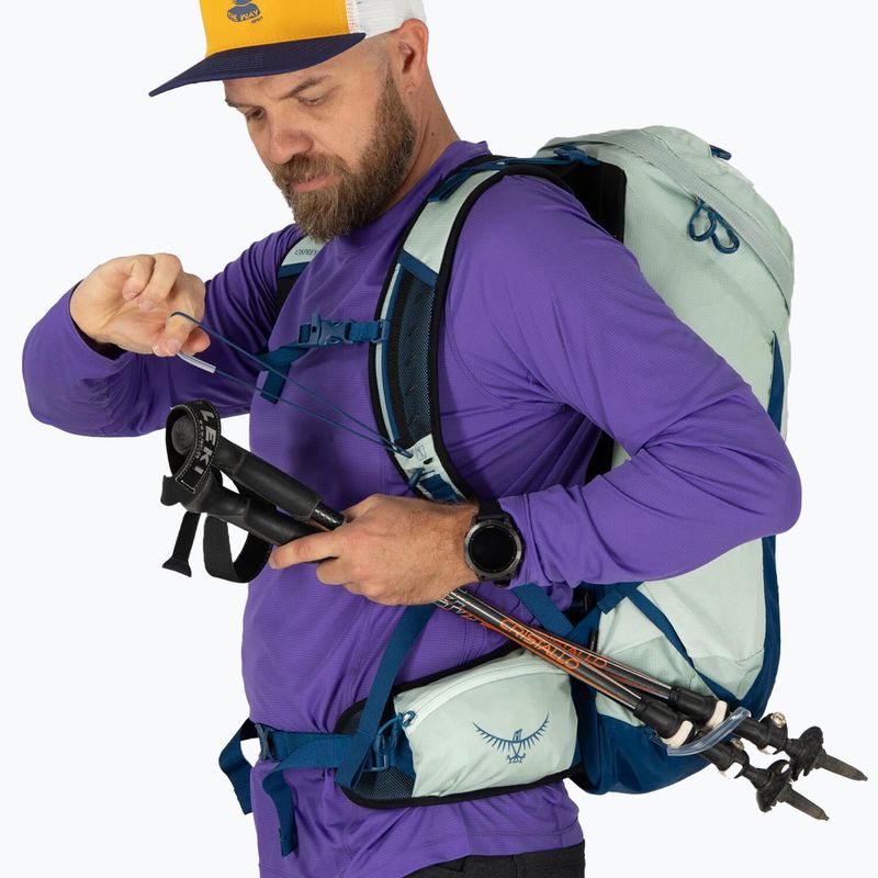 Pánsky turistický batoh Osprey Talon 26 l frosty mint green/night shift 10