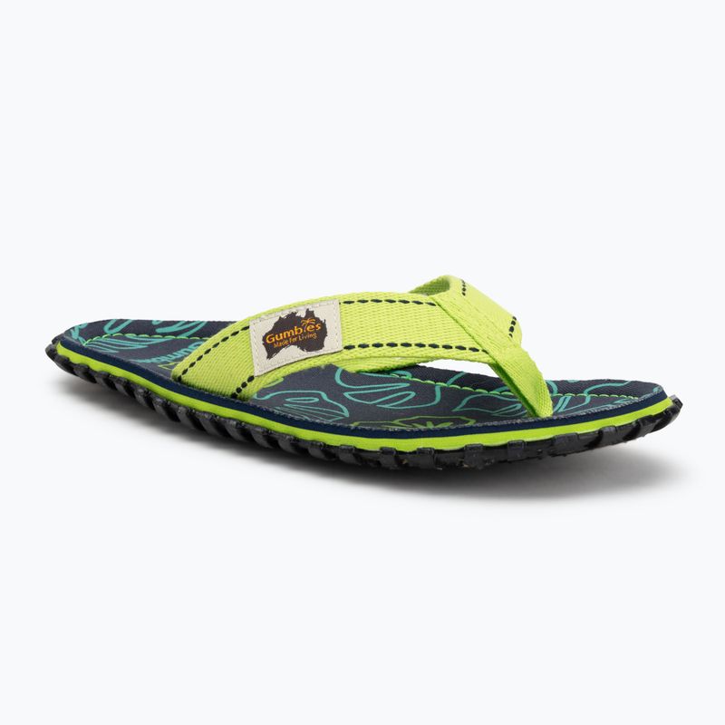 Žabky Gumbies Islander lime hibiscus