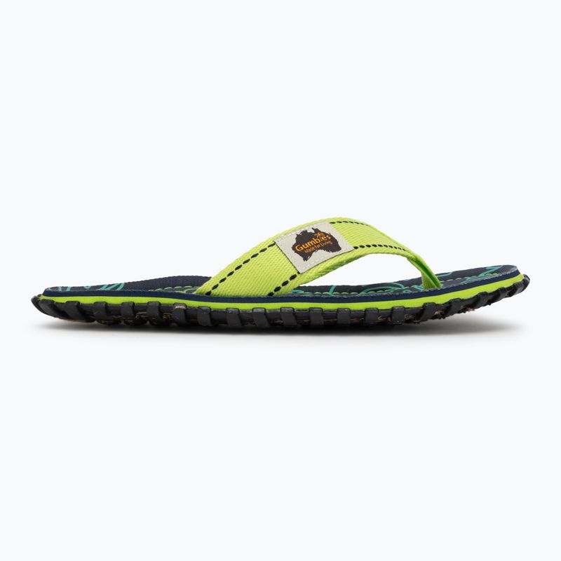 Žabky Gumbies Islander lime hibiscus 2