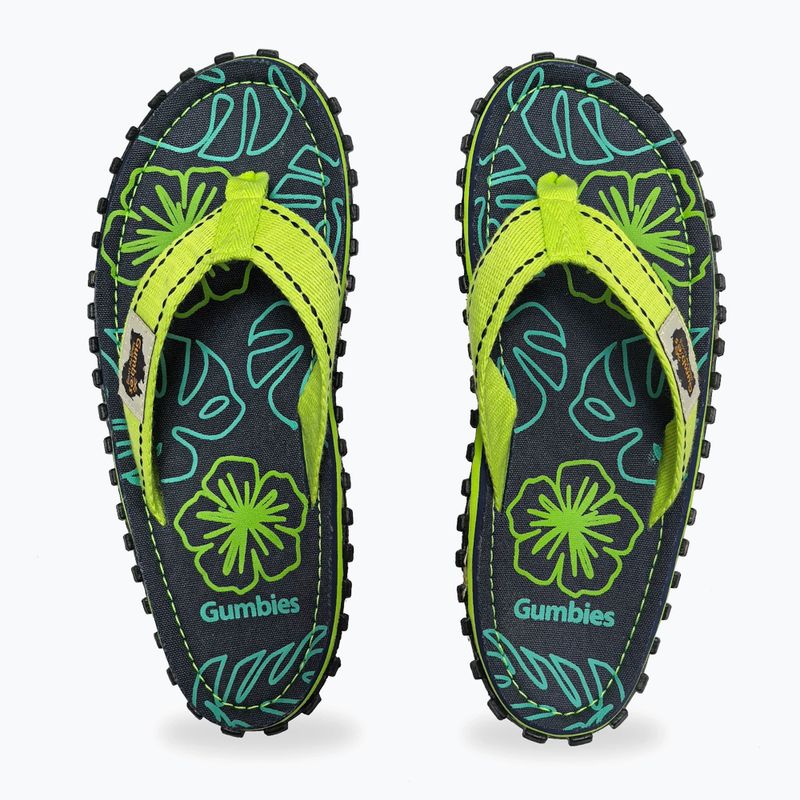Žabky Gumbies Islander lime hibiscus 3