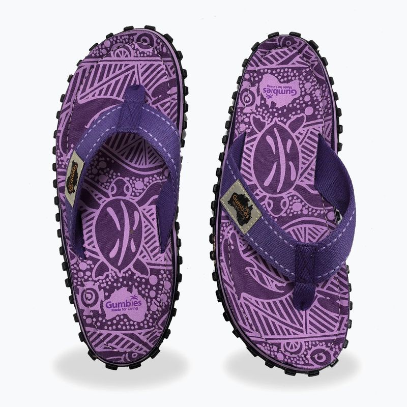 Žabky Gumbies Islander purple signature 4