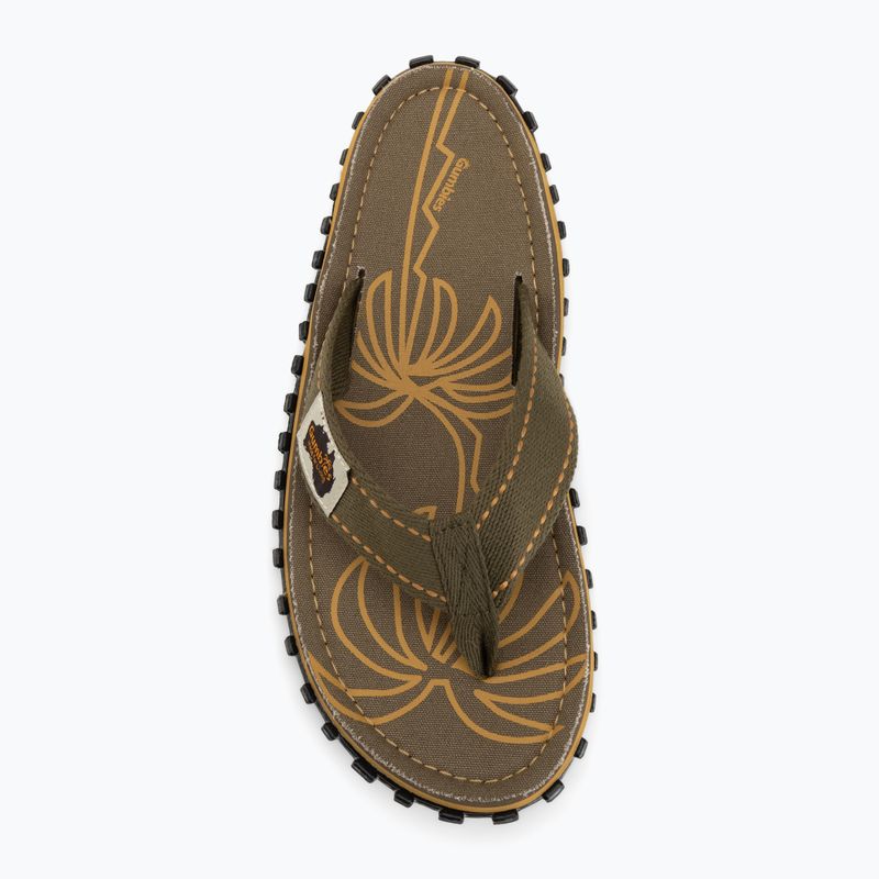 Žabky Gumbies Islander palm leaf khaki 5