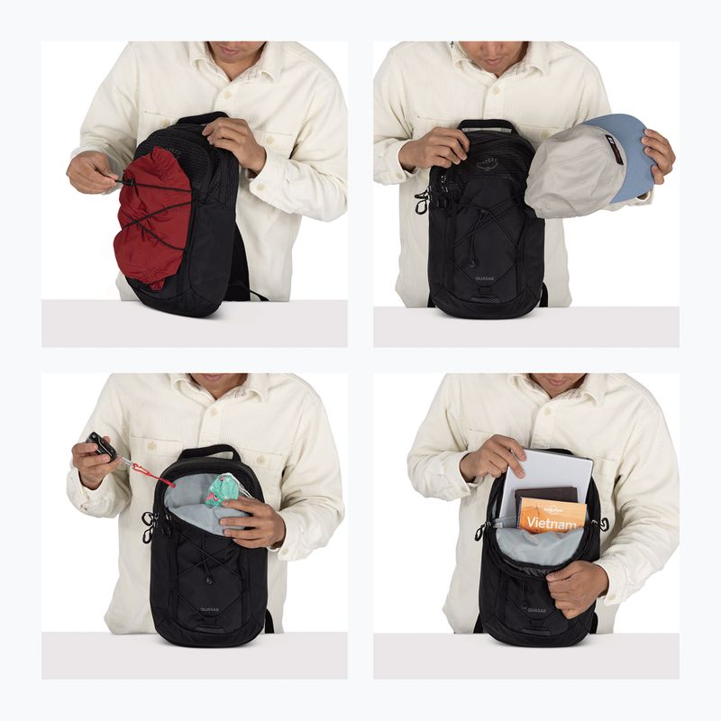 Mestský batoh na jedno rameno Osprey Quasar Sling 6 l black 12