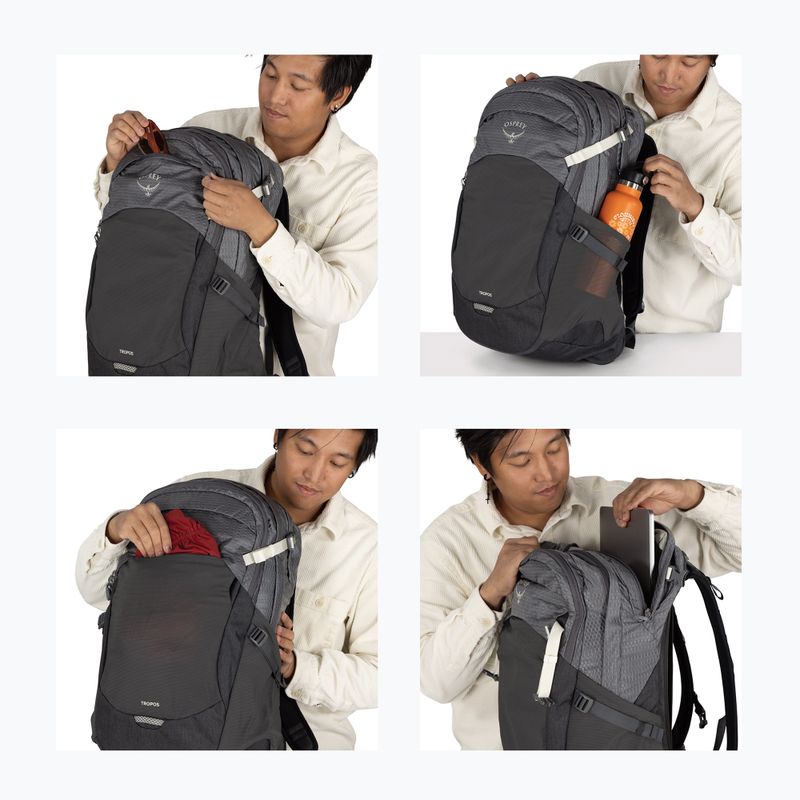 Mestský batoh Osprey Tropos 32 l phantom grey heather 9