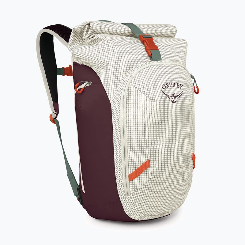 Mestský batoh Osprey Transporter Roll Top 30 l mystery white/moody burgundy 2