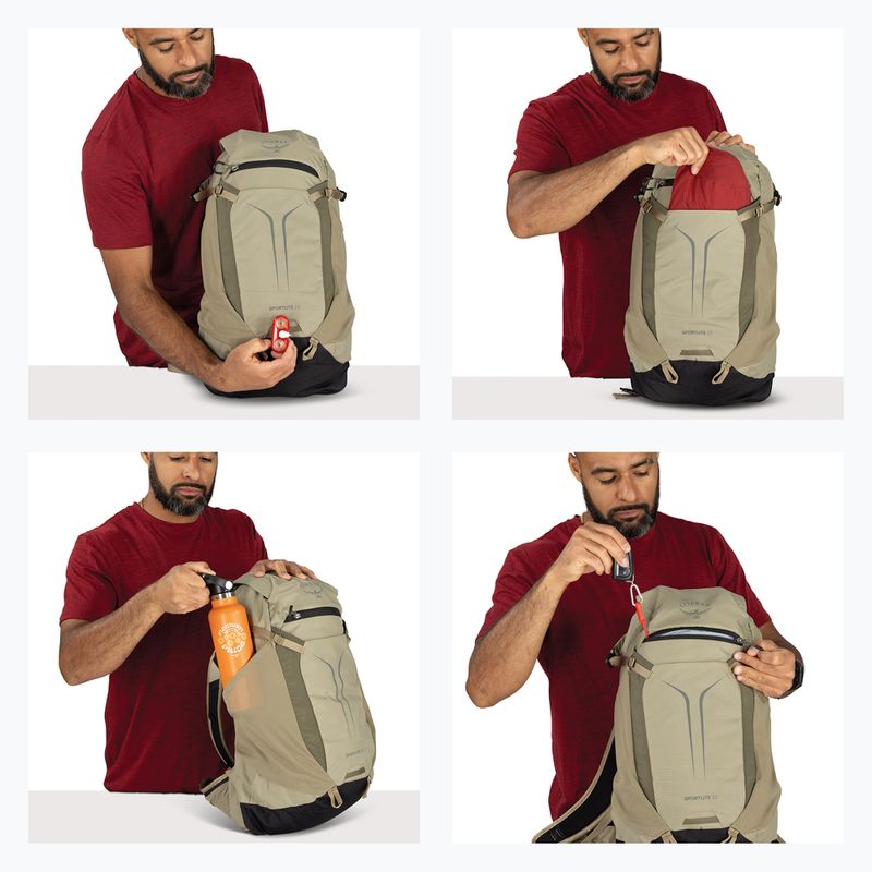 Turistický batoh Osprey Sportlite 22 l olive tan 12