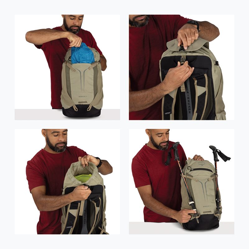 Turistický batoh Osprey Sportlite 22 l olive tan 13