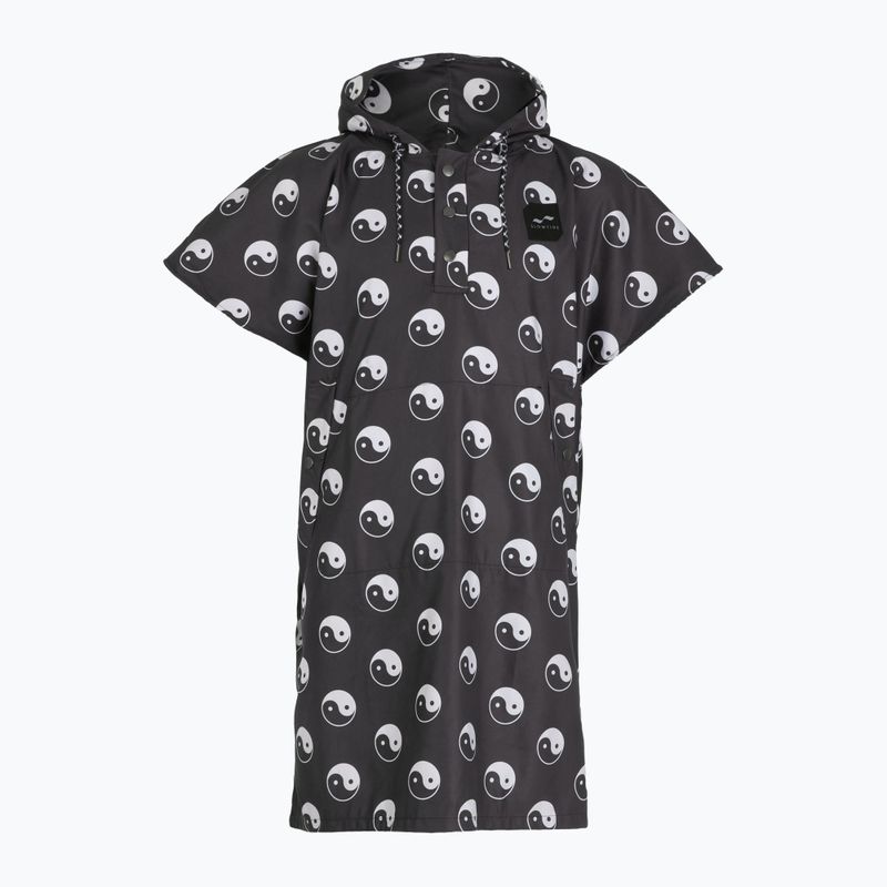Pončo Slowtide Sun Moon Quick-Dry čierne