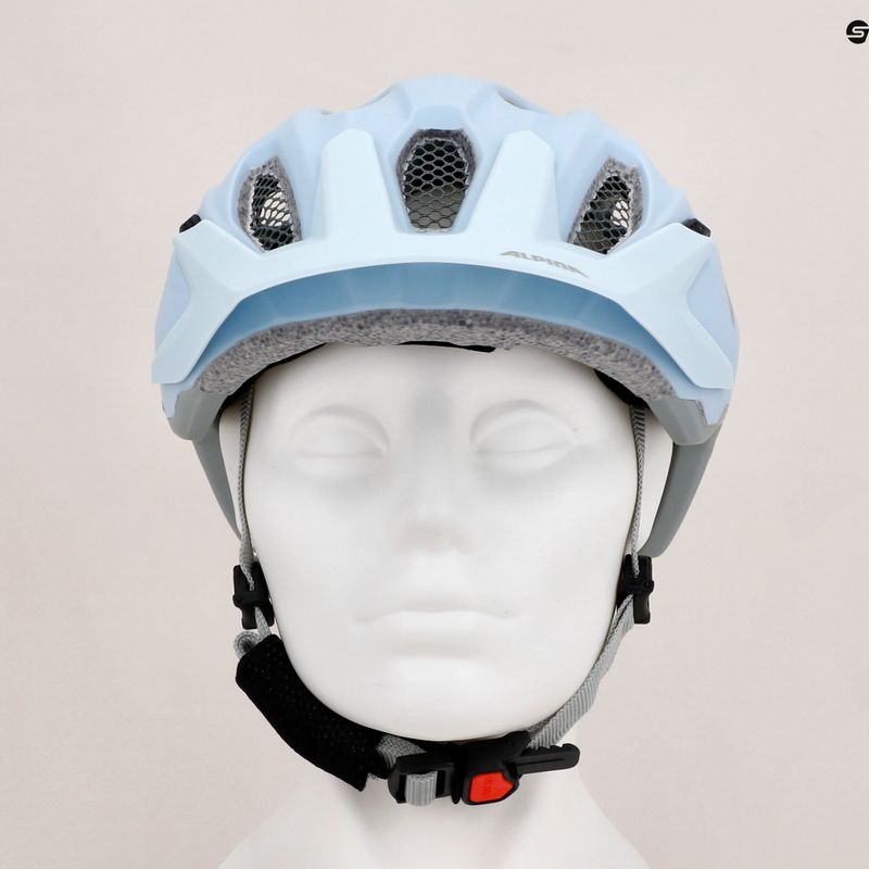 Detská cyklistická prilba Alpina Carapax dove blue/grey matte 9