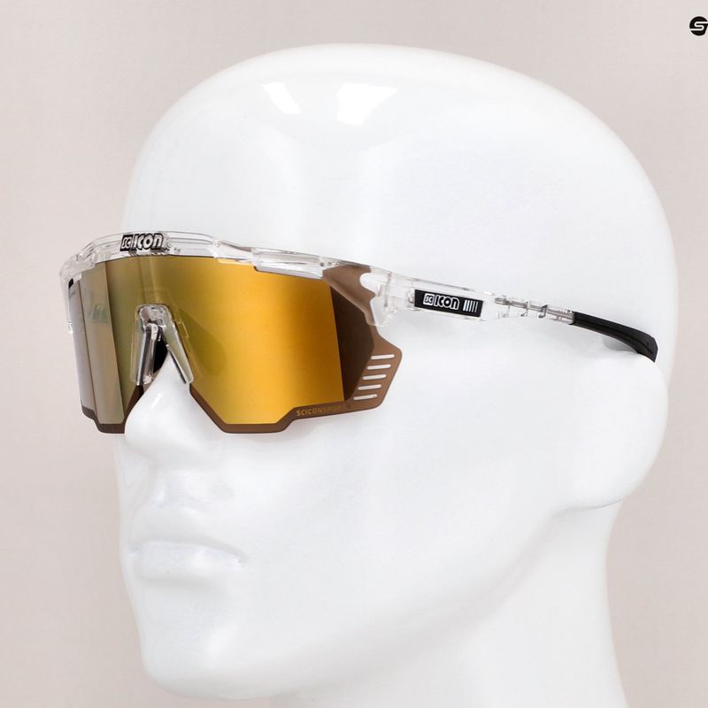 SCICON Aeroshade Kunken crystal gloss/scnpp multimirror bronze cyklistické okuliare EY31070700 9