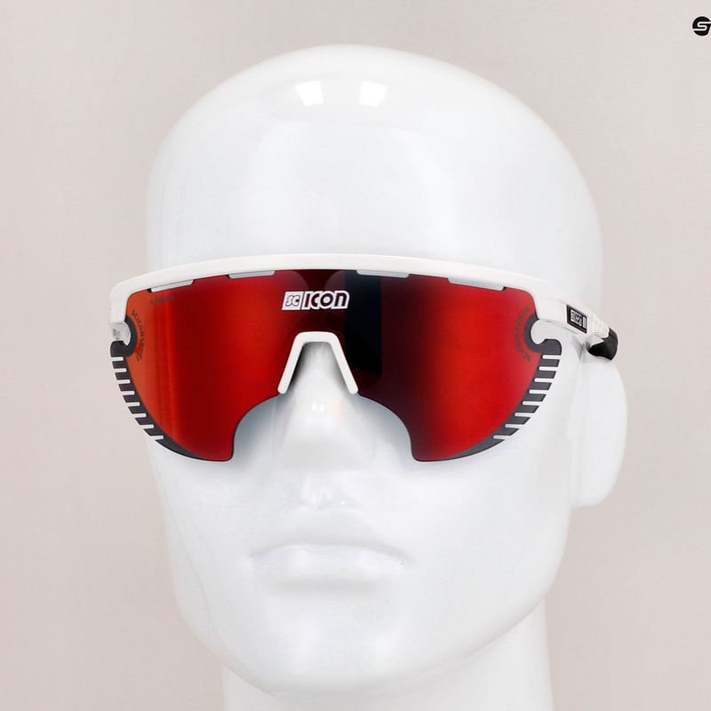 SCICON Aerowing Lamon white gloss/scnpp multimirror red cyklistické okuliare EY30060800 9