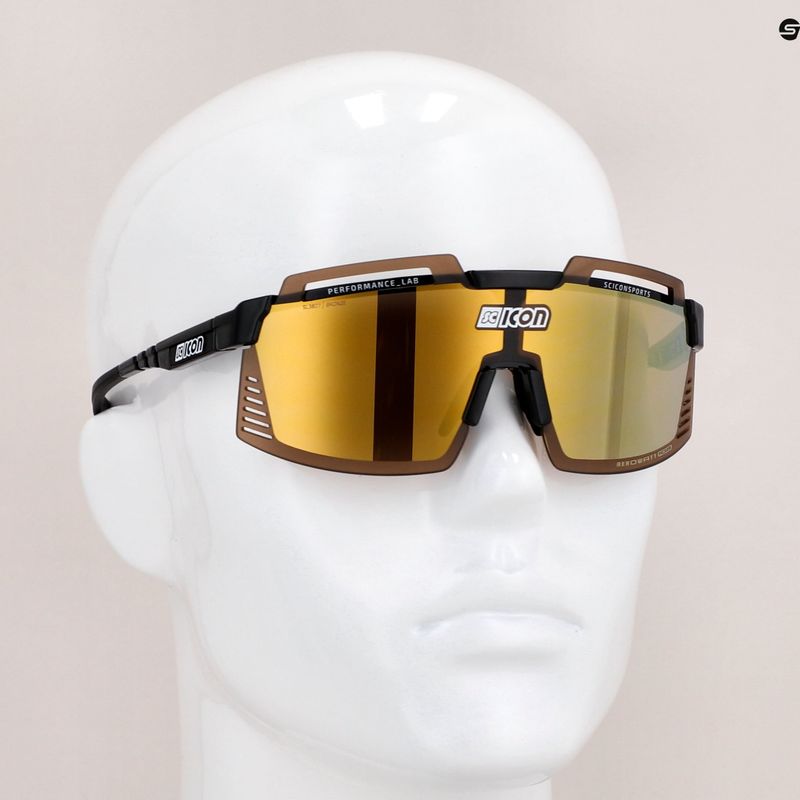 Cyklistické okuliare SCICON Aerowatt Foza čierny lesk/scnpp multimirror bronz EY38070200 9