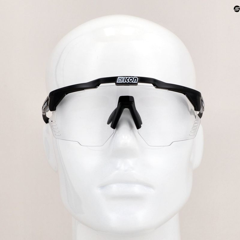 SCICON Aeroshade Kunken čierne lesklé/scnpp fotokromatické strieborné cyklistické okuliare EY31010200 9