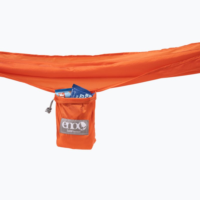 Turistická hojdacia sieť ENO Sub6 Ultralight orange 7