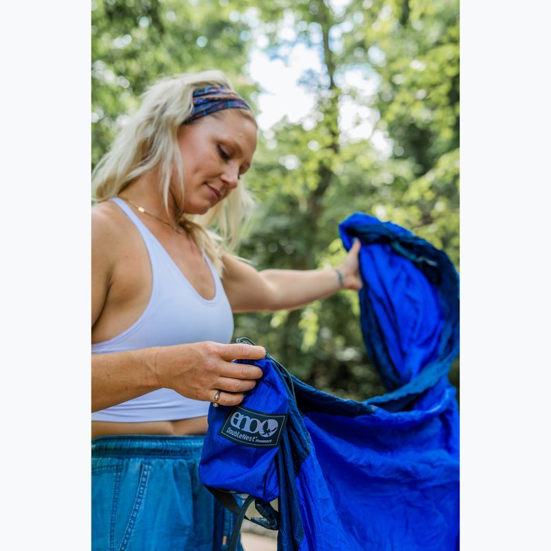 Turistická hamaka ENO DoubleNest royal / navy 12