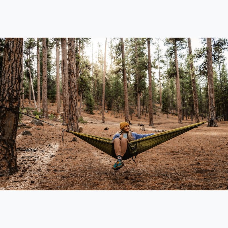 Turistická hamaka ENO DoubleNest olive / melón 7
