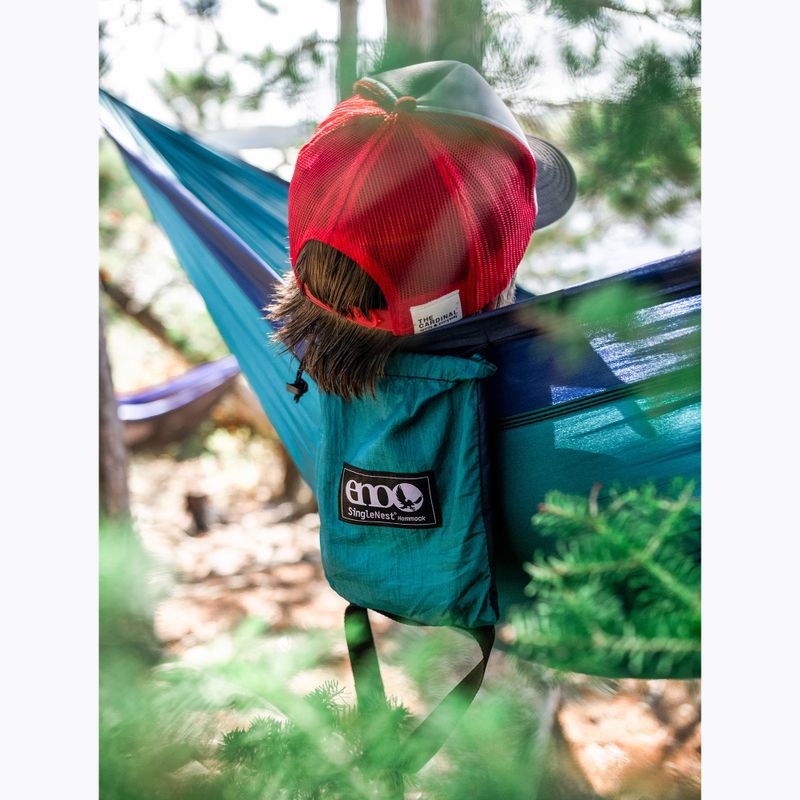 Turistická hamaka ENO SingleNest seafoam / navy 8