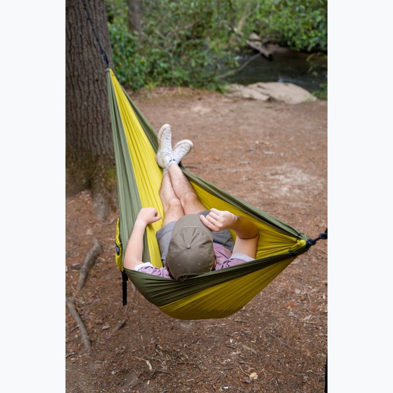 Turistická hojdacia sieť ENO Single Nest melon/olive 3