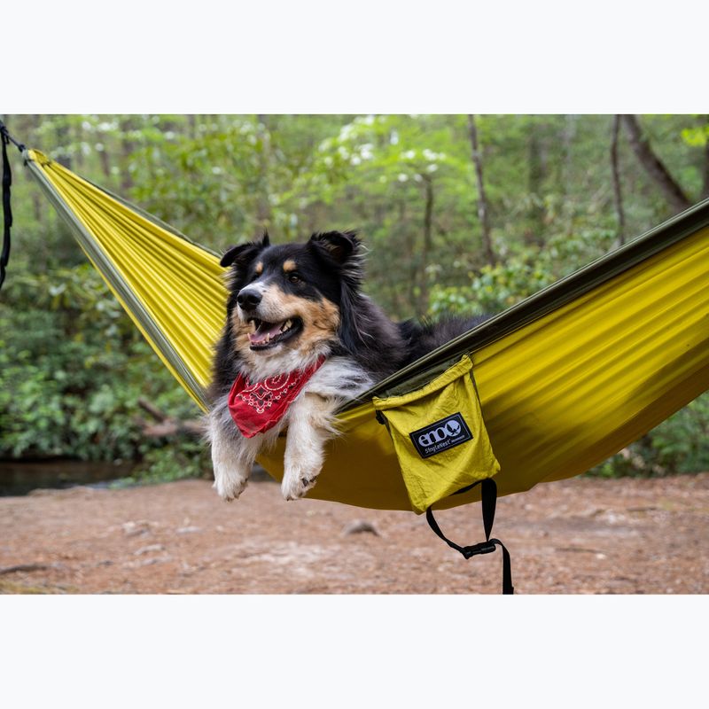 Turistická hojdacia sieť ENO Single Nest melon/olive 7