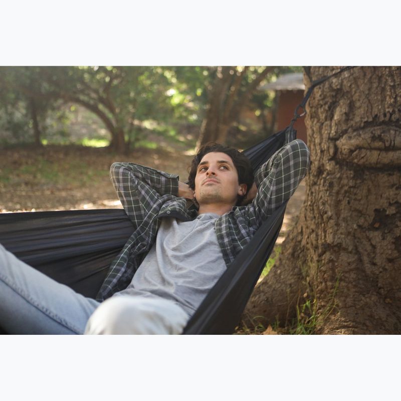 Turistická hamaka ENO SingleNest black / charcoal 9