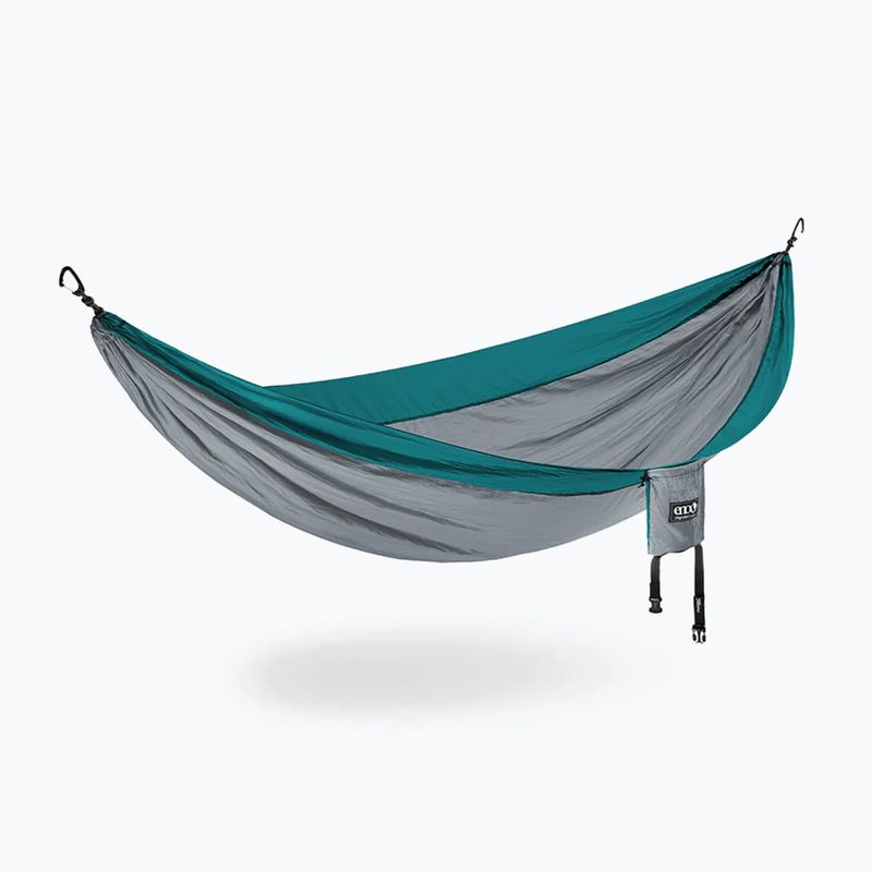 Turistická hojdacia sieť ENO Single Nest grey/seafoam