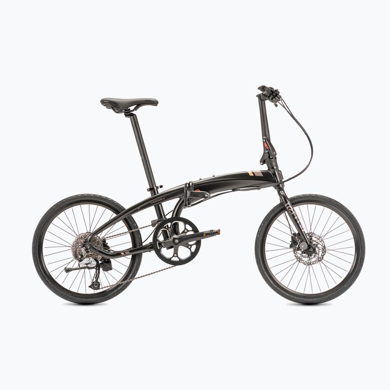 Čierny skladací mestský bicykel Tern Verge D9