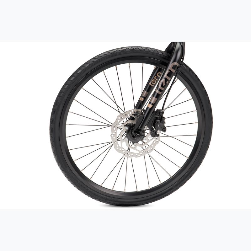 Čierny skladací mestský bicykel Tern Verge D9 5