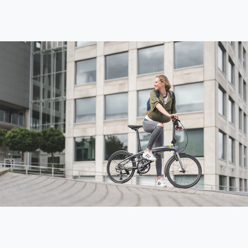Čierny skladací mestský bicykel Tern Verge D9 7