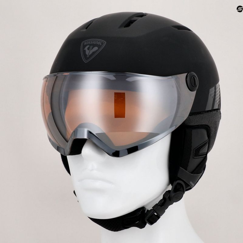 Lyžiarska prilba Rossignol Fit Visor Impacts black/orange/silver 9