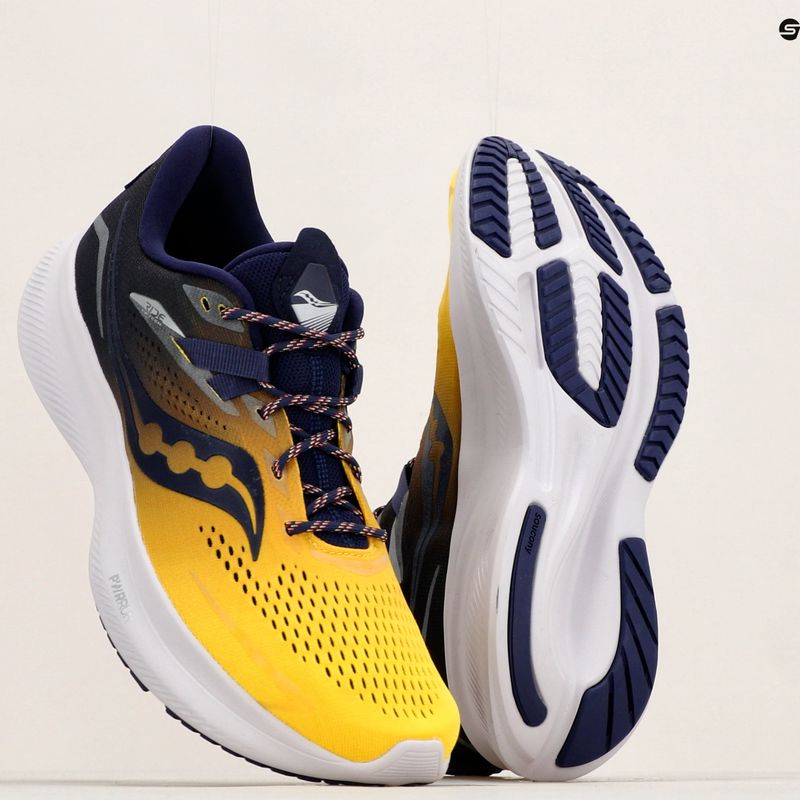 Saucony Ride 15 pánska bežecká obuv navy blue and yellow S20729-65 15