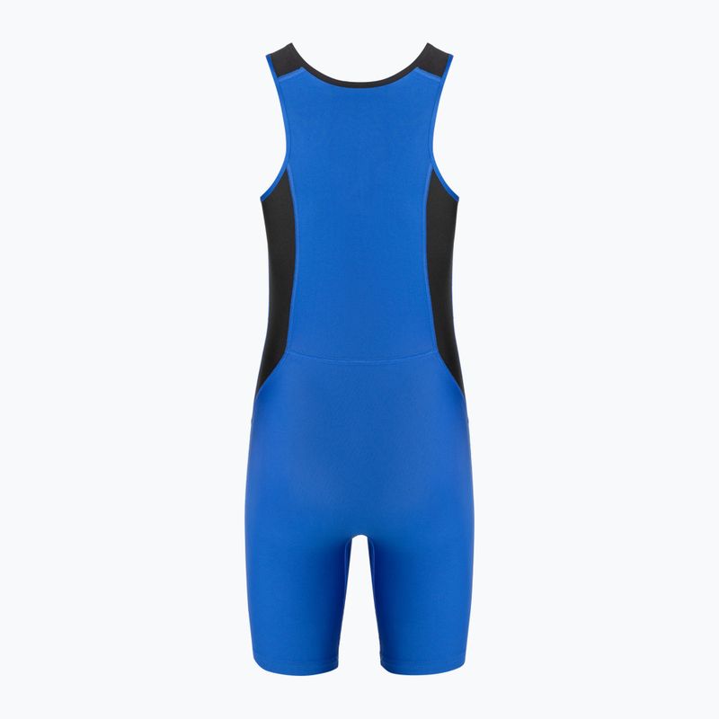 Pánsky zápasnícky dres Nike Weightlifting Singlet royal/black 2