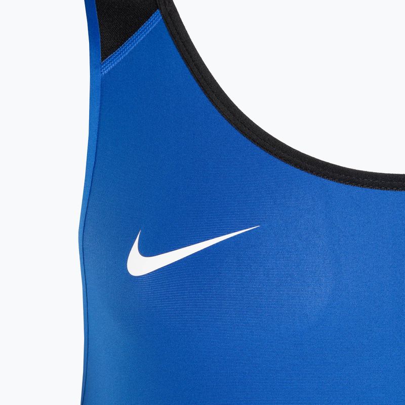 Pánsky zápasnícky dres Nike Weightlifting Singlet royal/black 3