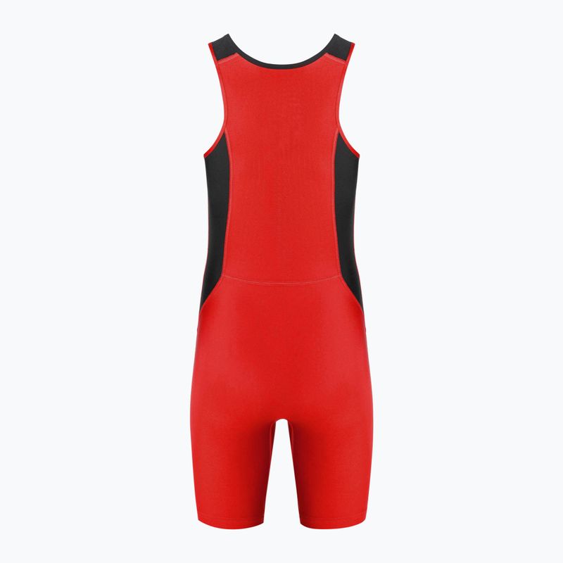 Pánska kombinéza Nike Weightlifting Singlet scarlet/black 2