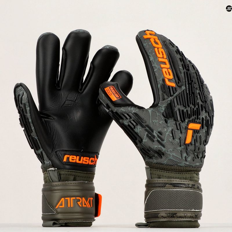 Reusch Attrakt Freegel Gold Finger Support Brankárske rukavice čierne 5370030-5555 14