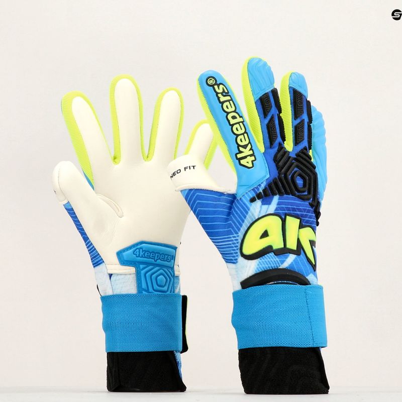 Detské brankárske rukavice 4Keepers Neo Liga Nc Jr modré 9
