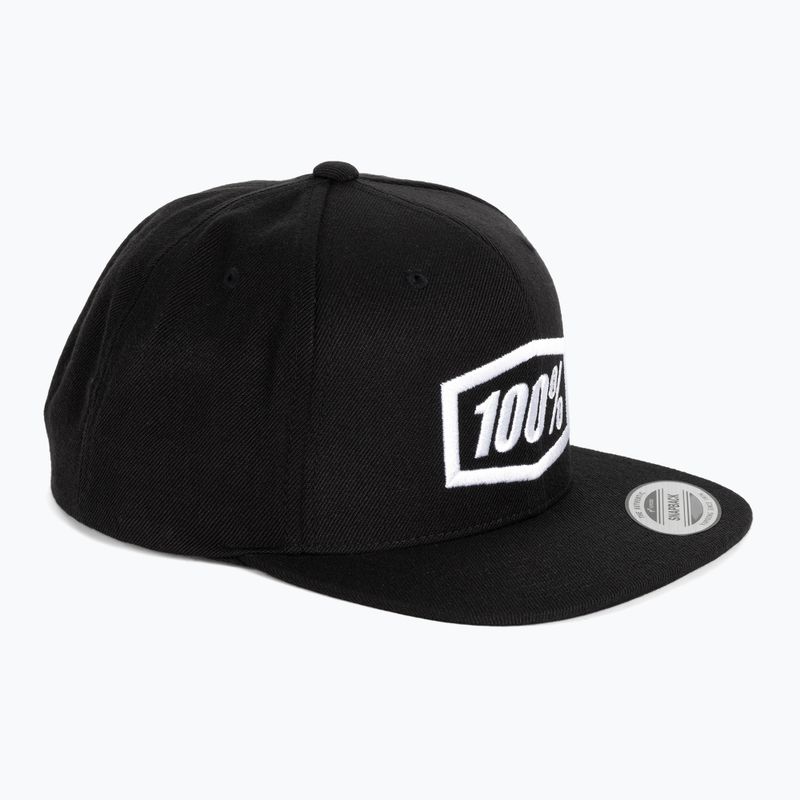 Pánska 100% Essential Snapback čiapka čierna 20015-001-01