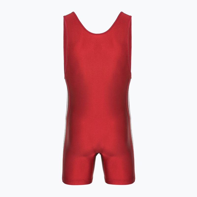 Pánska kombinéza adidas 3 Stripe Singlet red/white 2