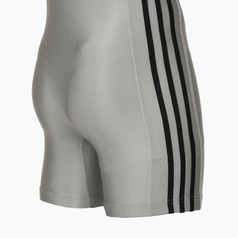 Pánska kombinéza adidas 3 Stripe Singlet grey/black 4