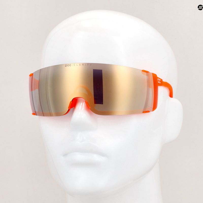 Cyklistické okuliare POC Propel fluorescent orange translucent/clarity road gold 12