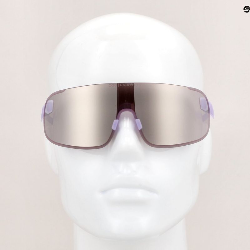 Cyklistické okuliare POC Elicit purple quartz translucent/clarity road silver 11