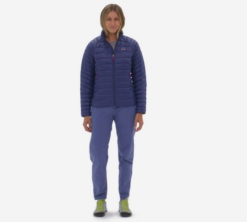 Dámska páperová bunda Patagonia Down Sweater jacket lagom blue 10