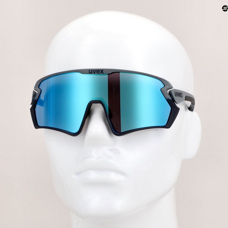 Cyklistické okuliare UVEX Sportstyle 231 2.0 rhino deep space mat/mirror blue 53/3/026/5416 11